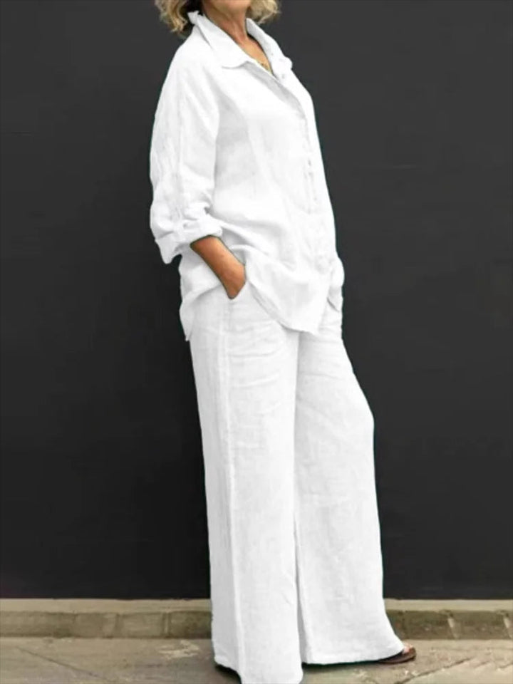 Levoire | Ensemble Confortable De Deux Pièces Blanc