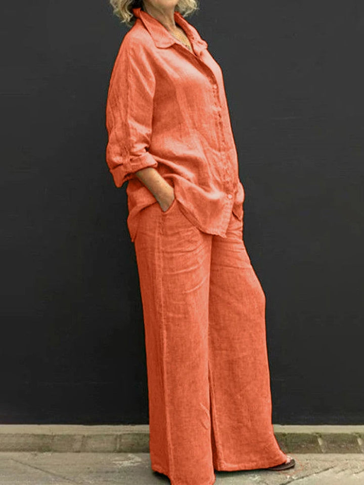 Levoire | Ensemble Confortable De Deux Pièces Orange