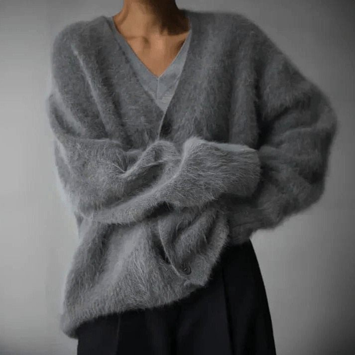 Levoire | Gilet Femme Capuche Décontracté Chaud Gris foncé Taille unique