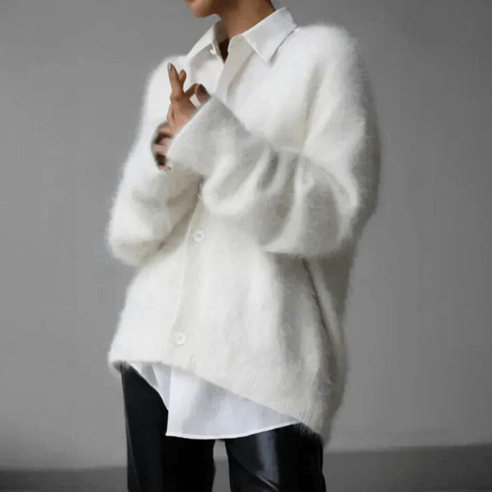 Levoire | Gilet Femme Capuche Décontracté Chaud Blanc Taille unique