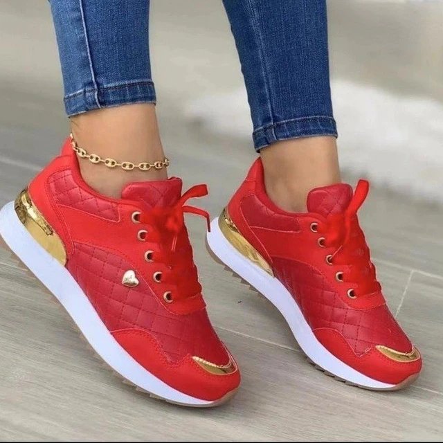 Levoire | Baskets Plates Rouge