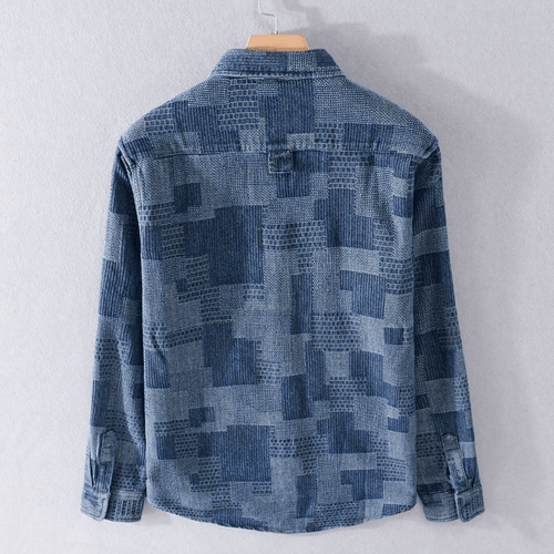 Levoire | Chemise pour hommes en coton japonais tendance, élégante et décontractée