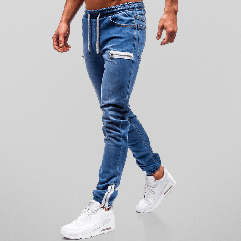 Levoire | Pantalon Homme Denim Jogging Détente Ajustée Bleu foncé