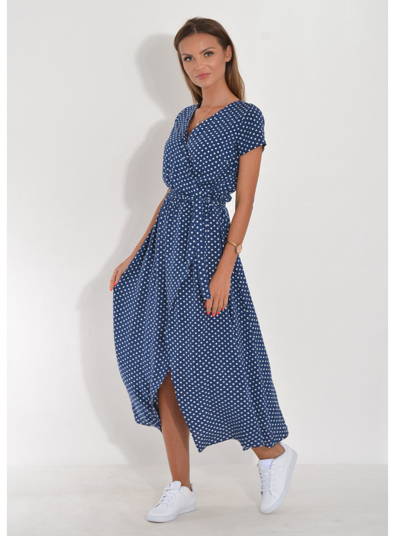 Levoire | Robe D'Été Colorée Pour Femmes Avec Des Imprimés Vifs Bleu