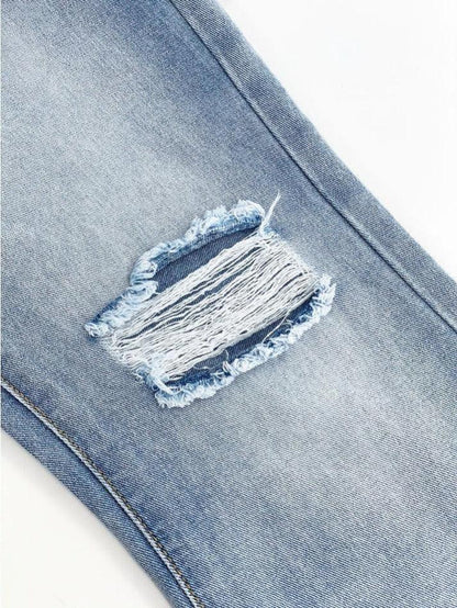 Levoire | Jean Taille Haute Déchiré Avec Des Dommages