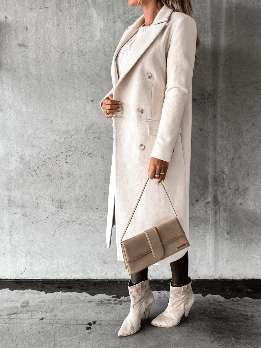 Levoire | Manteau de luxe en laine pour femmes Trench-coat long Design classique