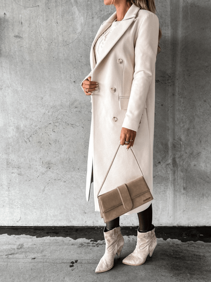 Levoire | Manteau de luxe en laine pour femmes Trench-coat long Design classique