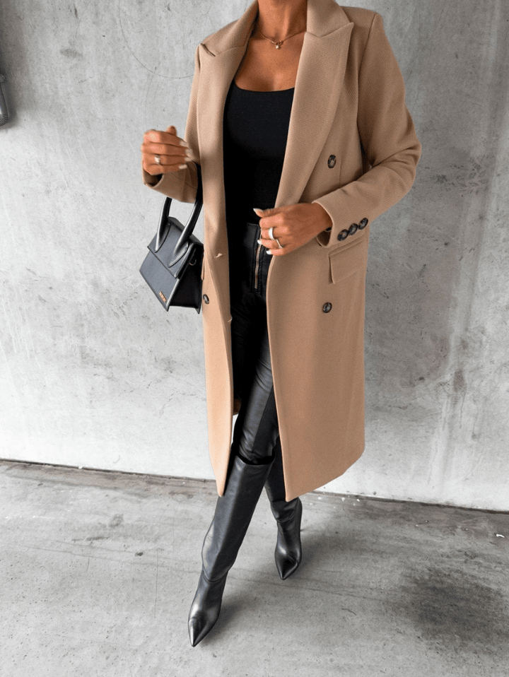 Levoire | Manteau de luxe en laine pour femmes Trench-coat long Design classique