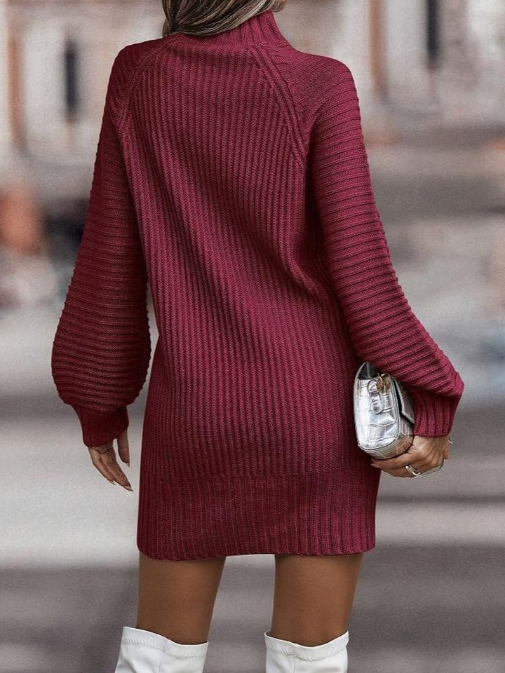 Levoire | Robe À Col Roulé Élégant Et Doux Avec Des Manches Larges