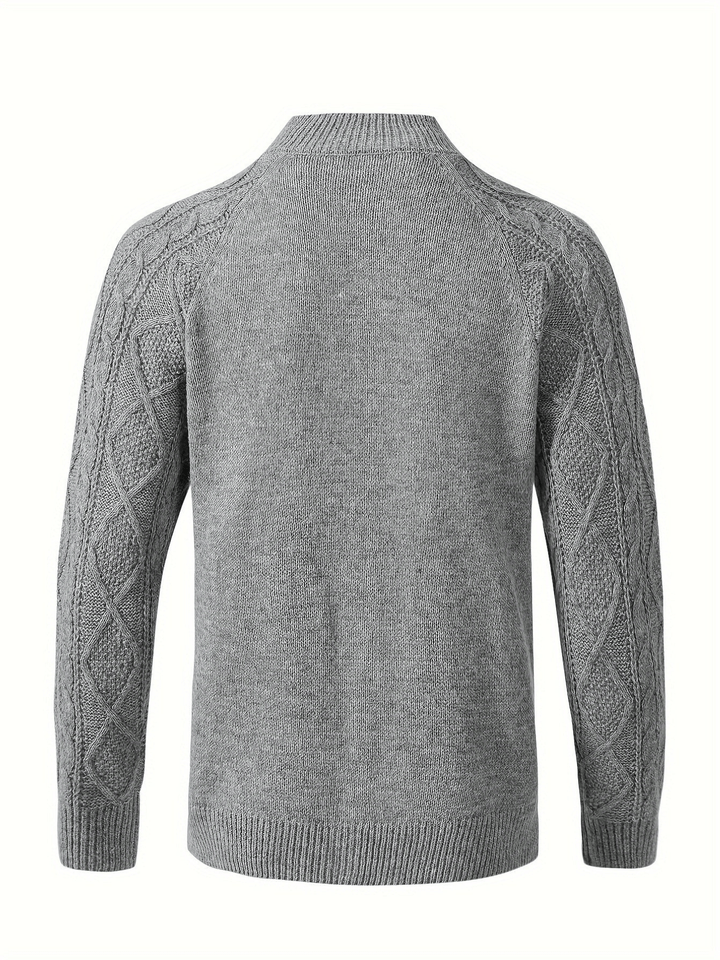 Levoire | Gilet avec motif en câble homme cardigan