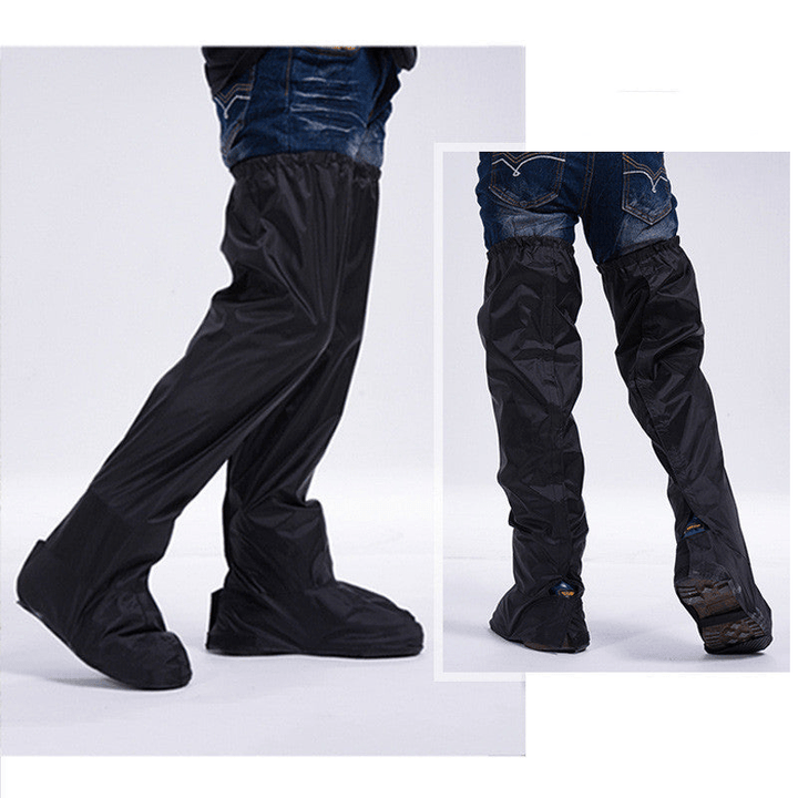 Levoire | Pantalons de pluie avec couvre-chaussures idéaux pour le vélo Noir