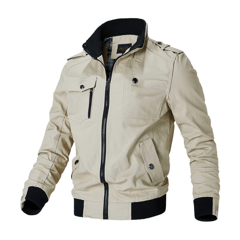 Levoire | Veste Bomber Moderne Homme Khaki