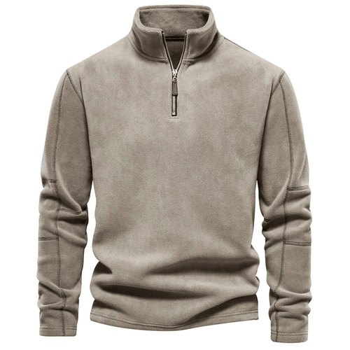 Levoire | Homme Fleece Demi-Zip Pull Décontracté Pullover Pullover