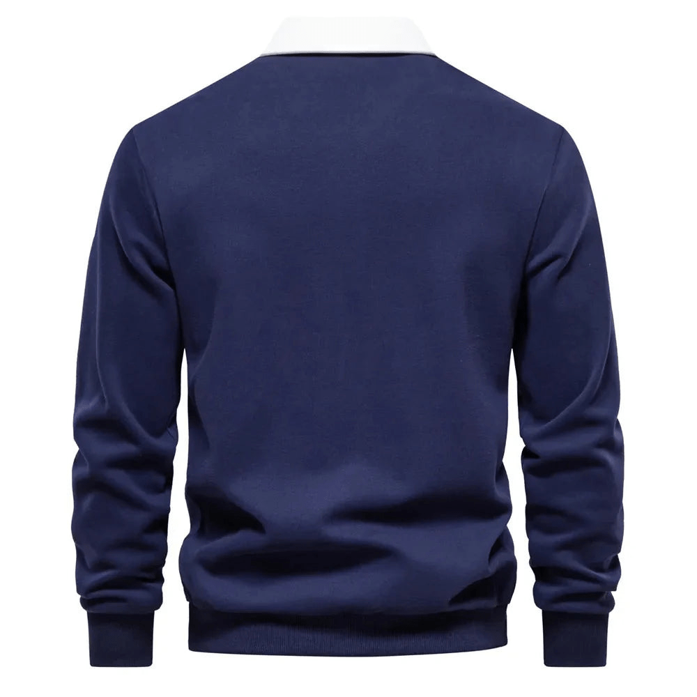 Levoire | Polo pull stylé à manches longues pour hommes