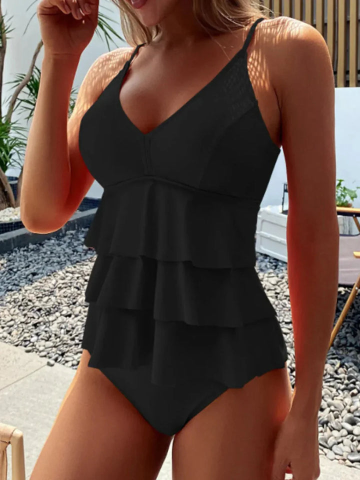 Levoire | Tankini Maillot De Bain Avec Protection Du Ventre Noir