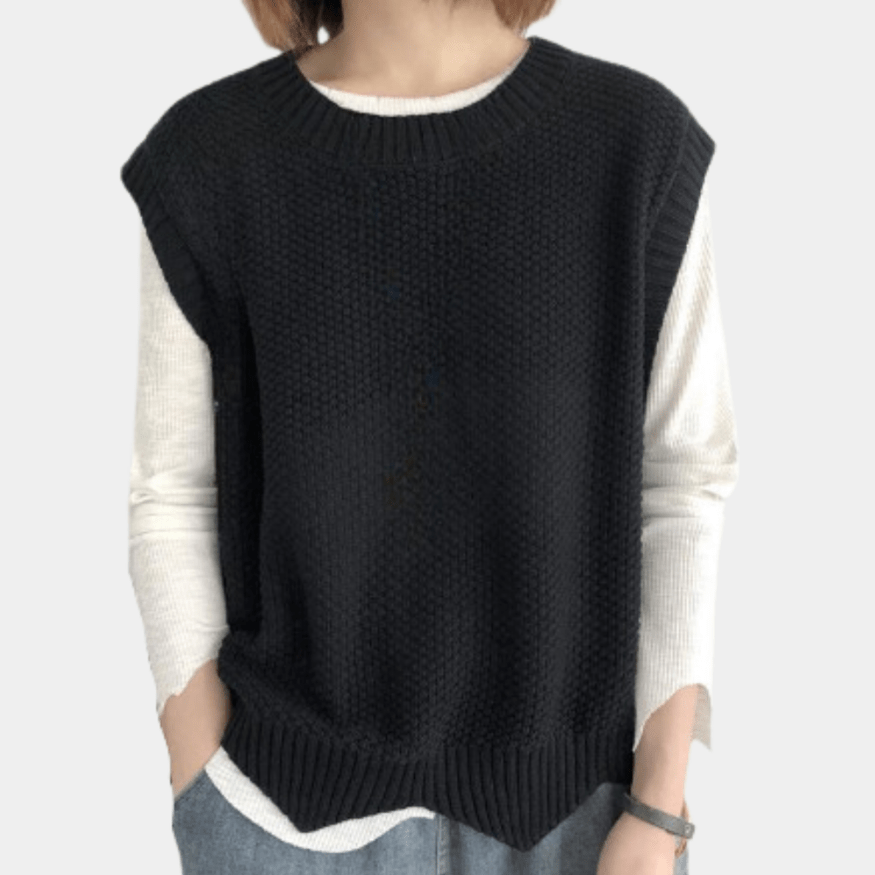 Levoire | Style Élégant Gilet Jumper Pull Femme Pull Noir