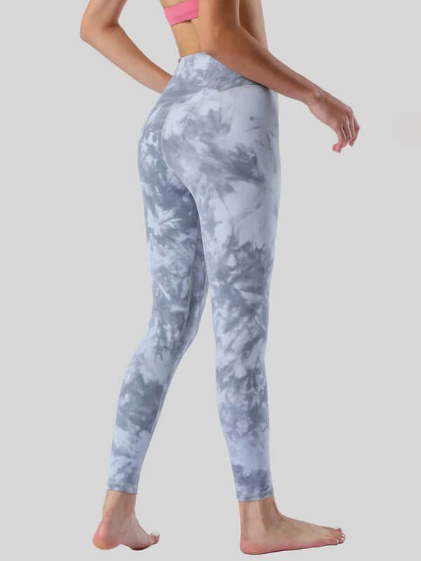 Levoire | Pantalon de yoga à taille haute nude brossé double face, fesses, ventre, neuf points