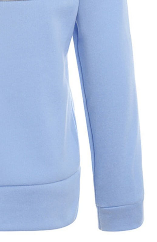 Levoire | Sweat à capuche zippé à deux couches avec blocs de couleur à manches longues Plus velours college sweatshirt