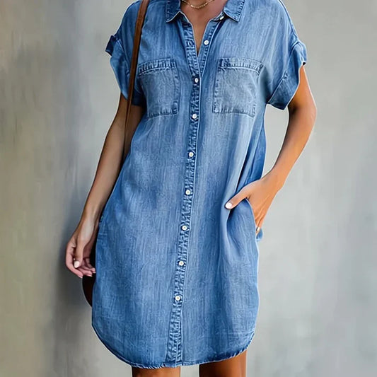 Levoire | Robe en denim pour femmes Bleu clair