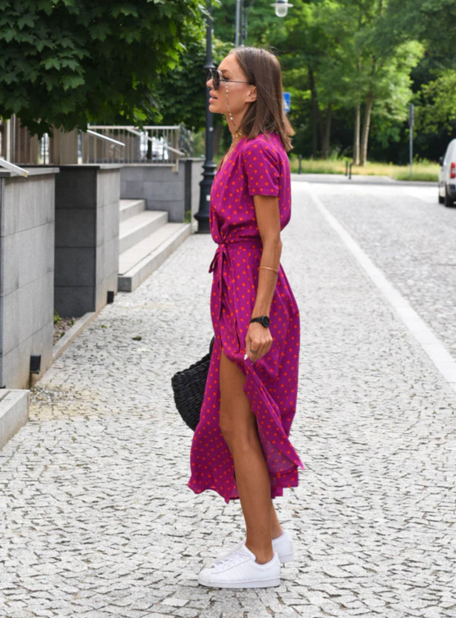Levoire | Légères, Robe Plissée Imprimée Fleurie