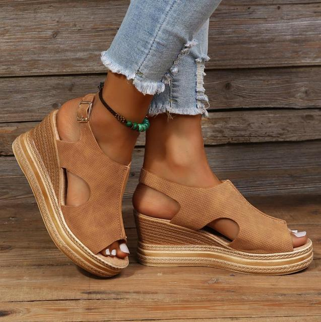 Levoire | Chaussures d'été à talon élevé Braun