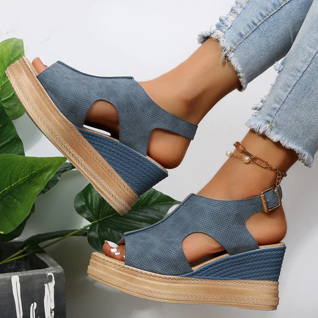 Levoire | Chaussures d'été à talon élevé Bleu