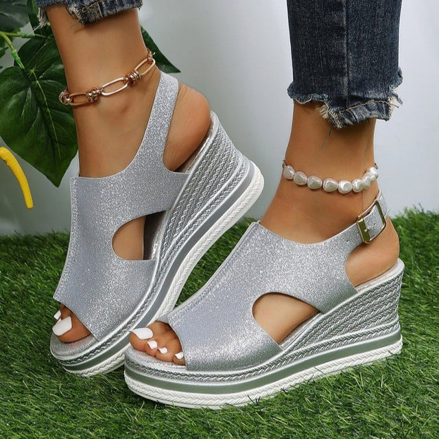 Levoire | Chaussures d'été à talon élevé Argent