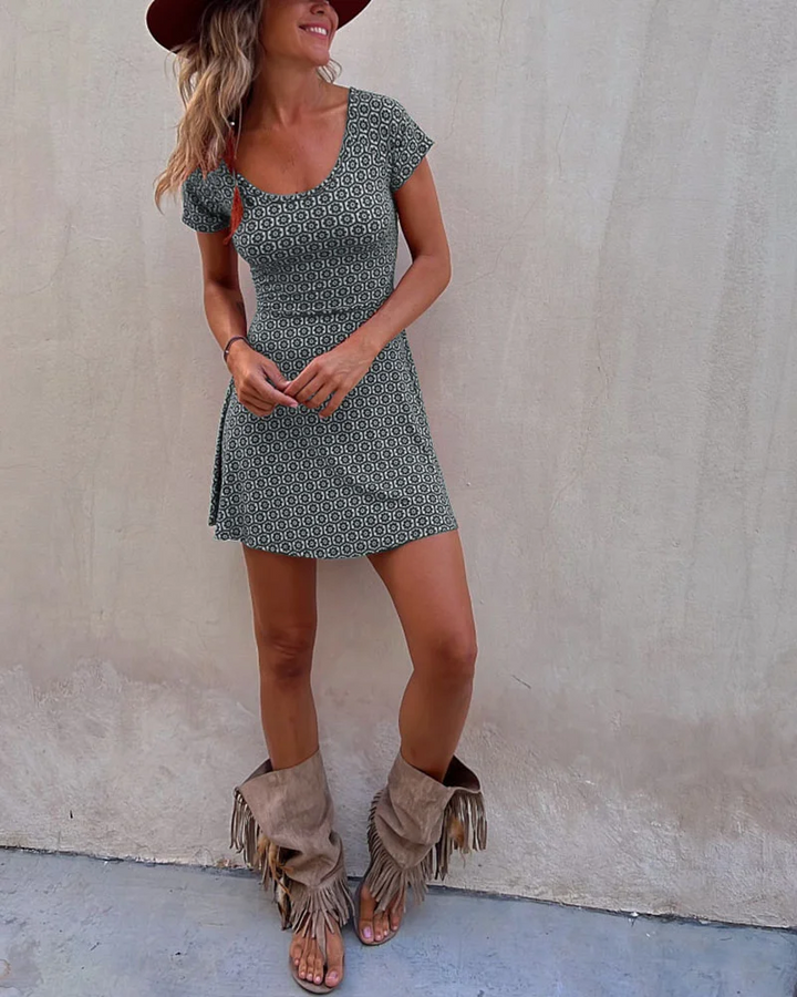Levoire | Robe d'été, réversible et imprimée Gris