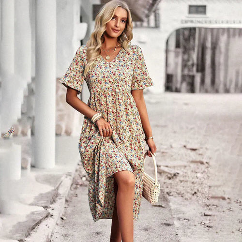 Levoire | Femme Robe midi à fleurs