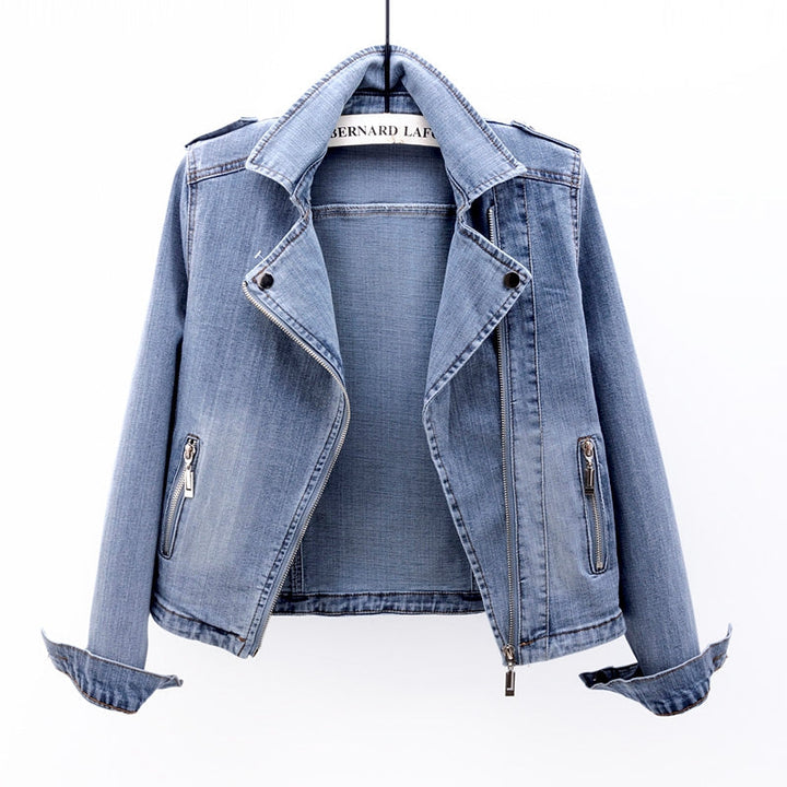 Levoire | Veste En Denim Avec Poches Pour Femmes Bleu
