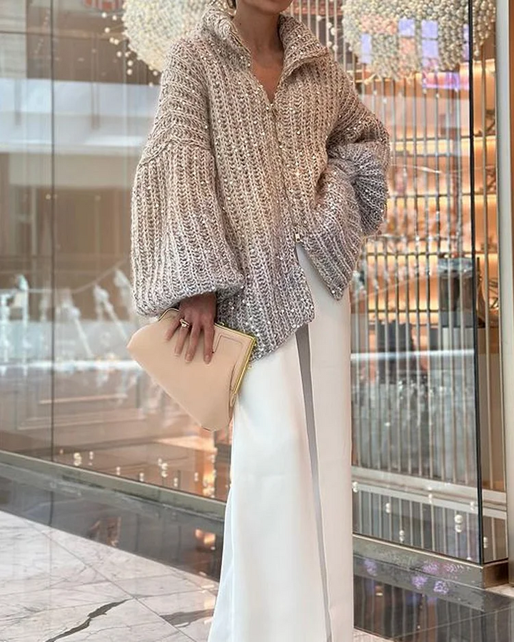 Levoire | Élégante Tenue Deux Pièces Pour Femmes Nu et blanc