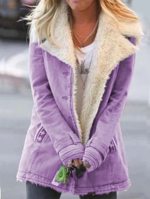 Levoire | Veste Élégance Hivernale Violet