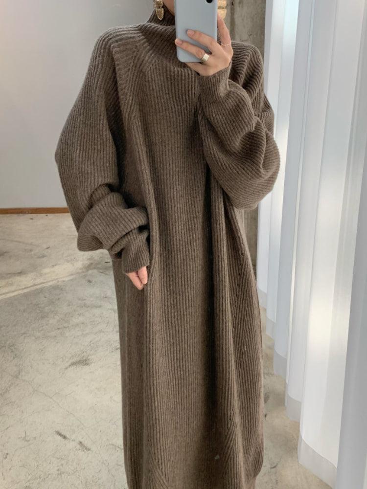 Levoire | Robe Tricotée De Haute Qualité Pour Femmes Braun