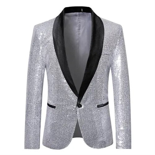 Levoire | Squin Veste Pour Homme Argent