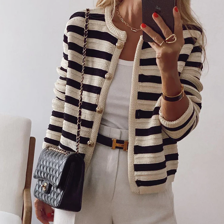 Levoire | Luné Élégant Haut Rayé Pour Femmes Intemporel, Léger & Tendance