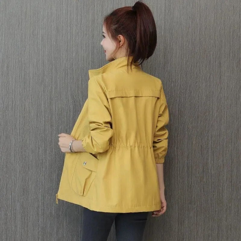 Levoire | Trench-Coat Zippé Pour Femmes Jaune