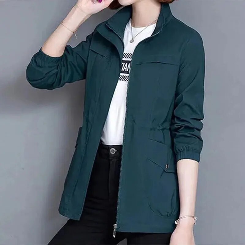 Levoire | Trench-Coat Zippé Pour Femmes Bleu