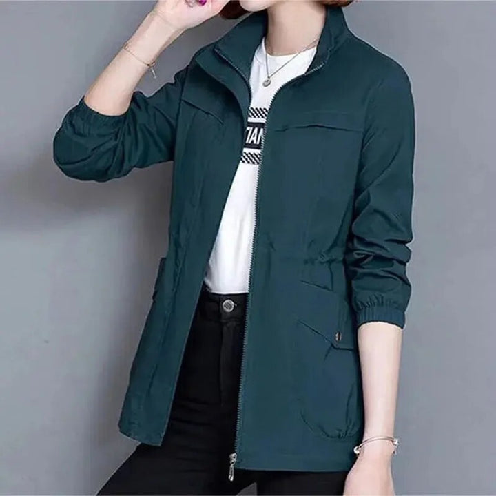 Levoire | Trench-Coat Zippé Pour Femmes Bleu