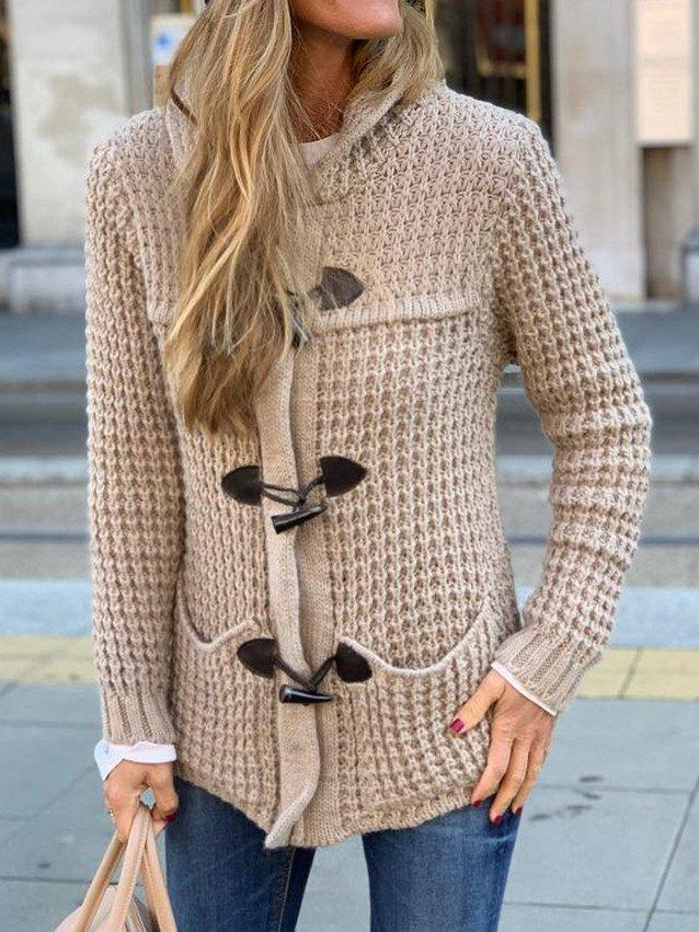 Levoire | Veste De Loisirs Pour Femmes Couleur Unie Et Confort Kaki
