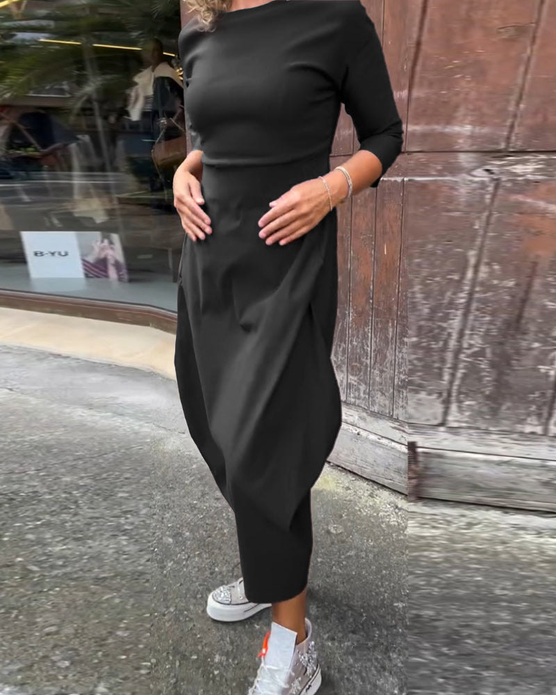Levoire | Mélosér Style Avec Coupe Flatteuse Robe Noir