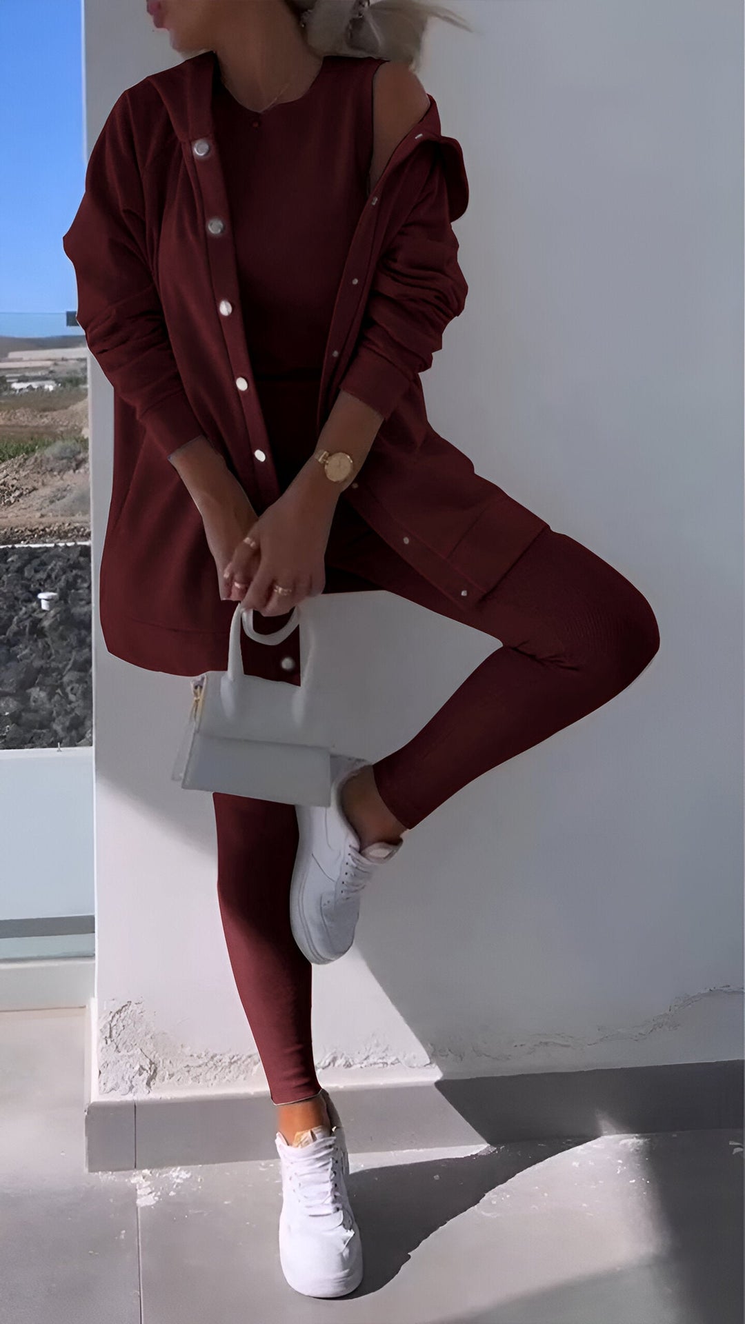 Levoire | Ensemble De Salon En Matériau Doux Vin rouge