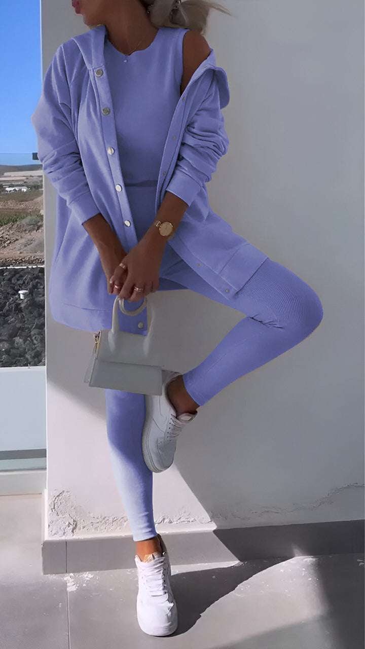 Levoire | Ensemble De Salon En Matériau Doux Lilas