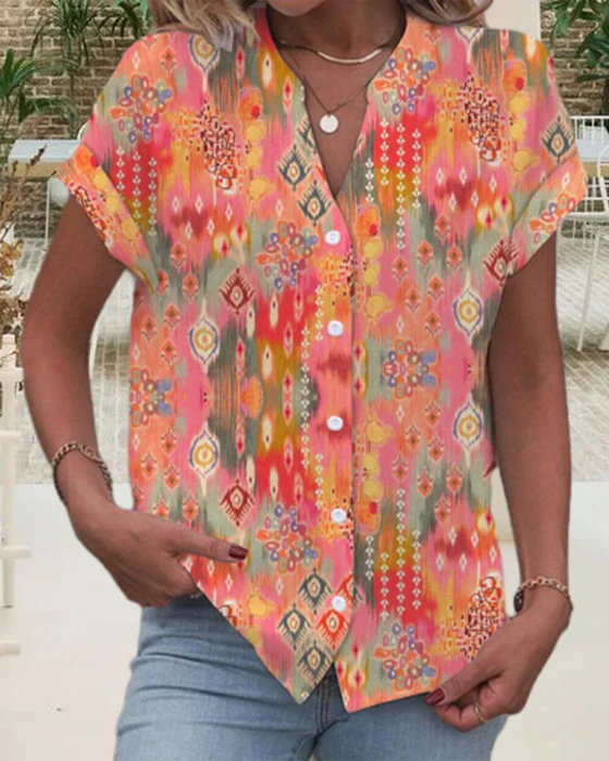 Levoire | T-Shirt Imprimé Col V