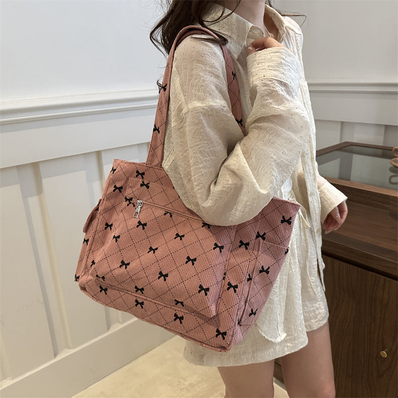 Levoire | Sac De Transport Rembourré Avec Motif À Nœuds Pour Femmes Rosa