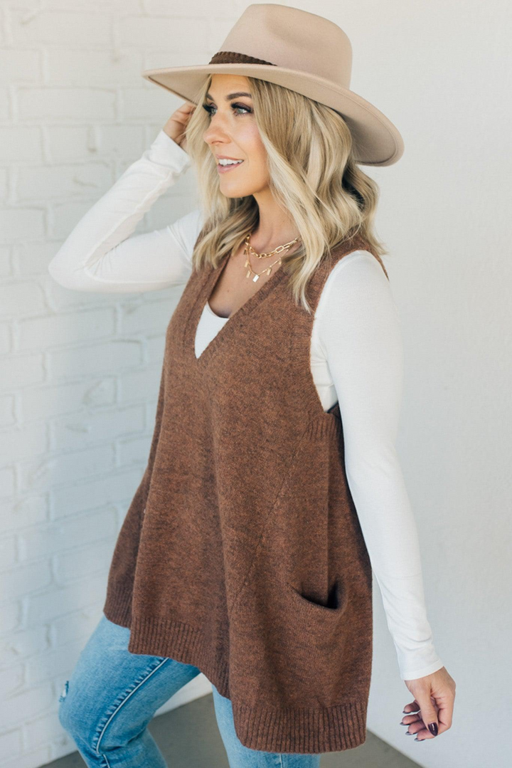 Levoire | Pullunder Sitant Parfait Avec Poches Tendance