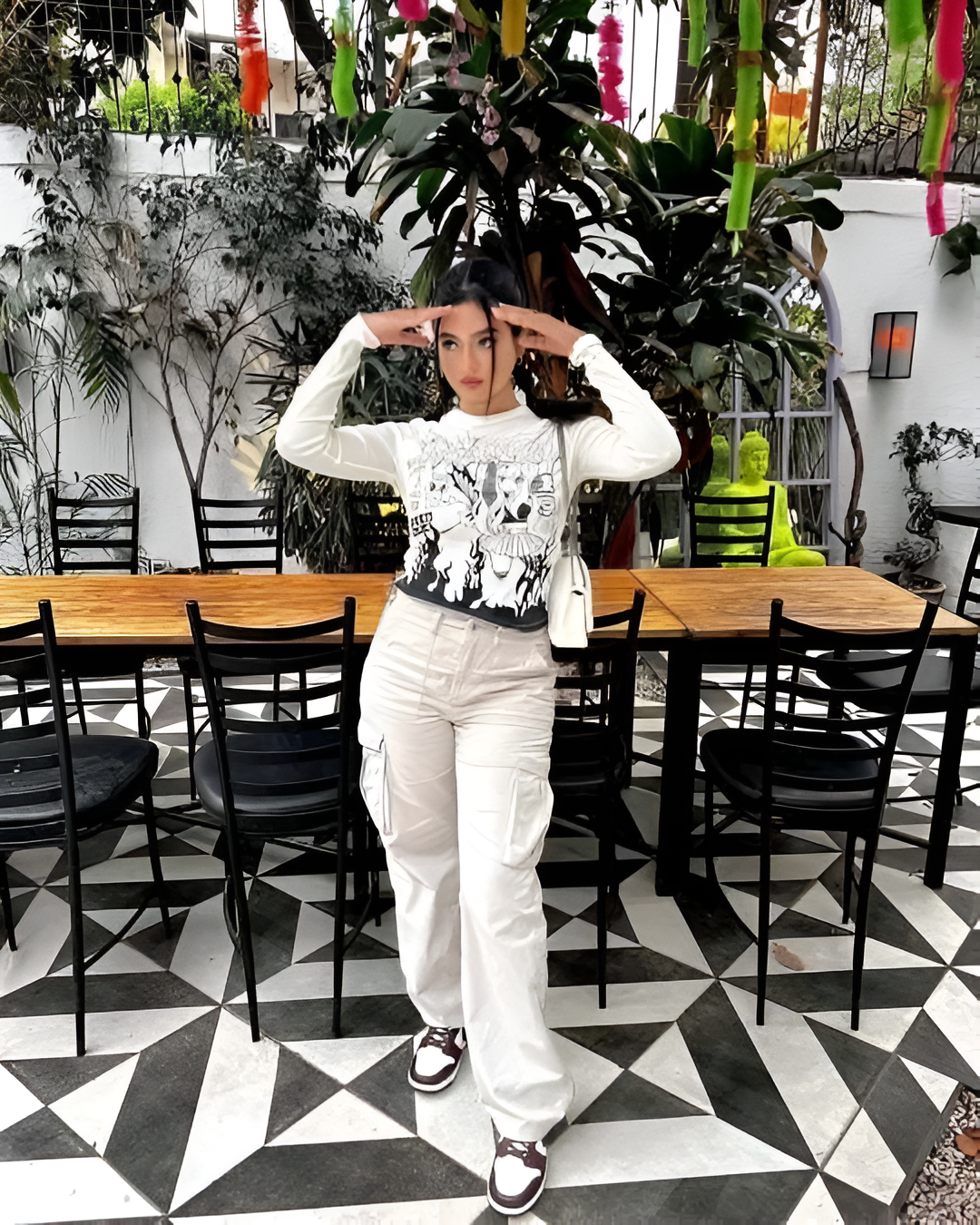 Levoire | Pantalon Cargo Ajustable Blanc