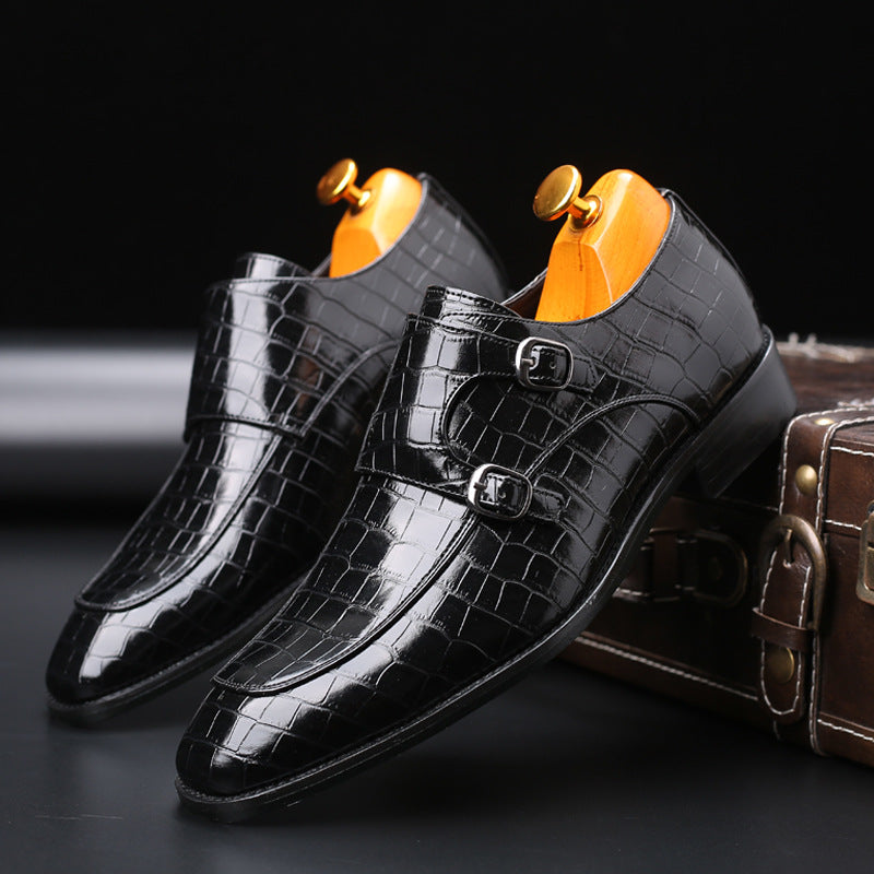 Levoire | Chaussures En Cuir Respirantes À Bout Carré noir