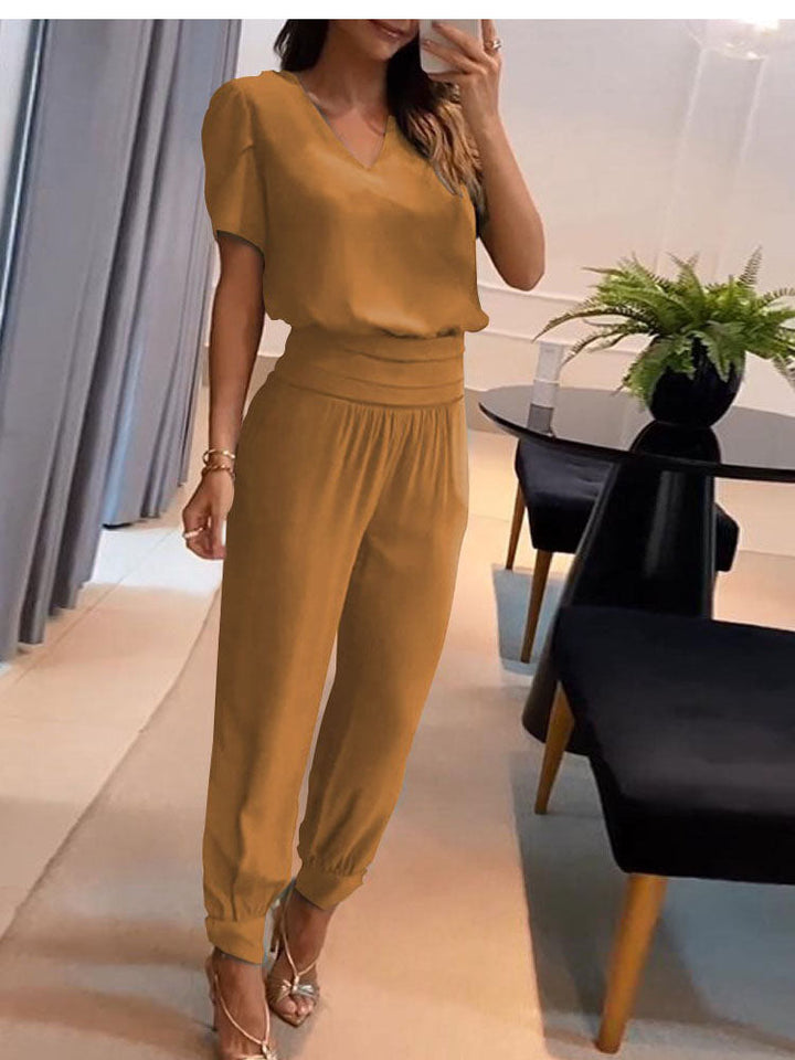 Levoire | Ensemble Deux Pièces Élégant et Confortable Braun