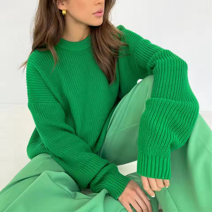 Levoire | Pull En Tricot Doux Avec Col Rond