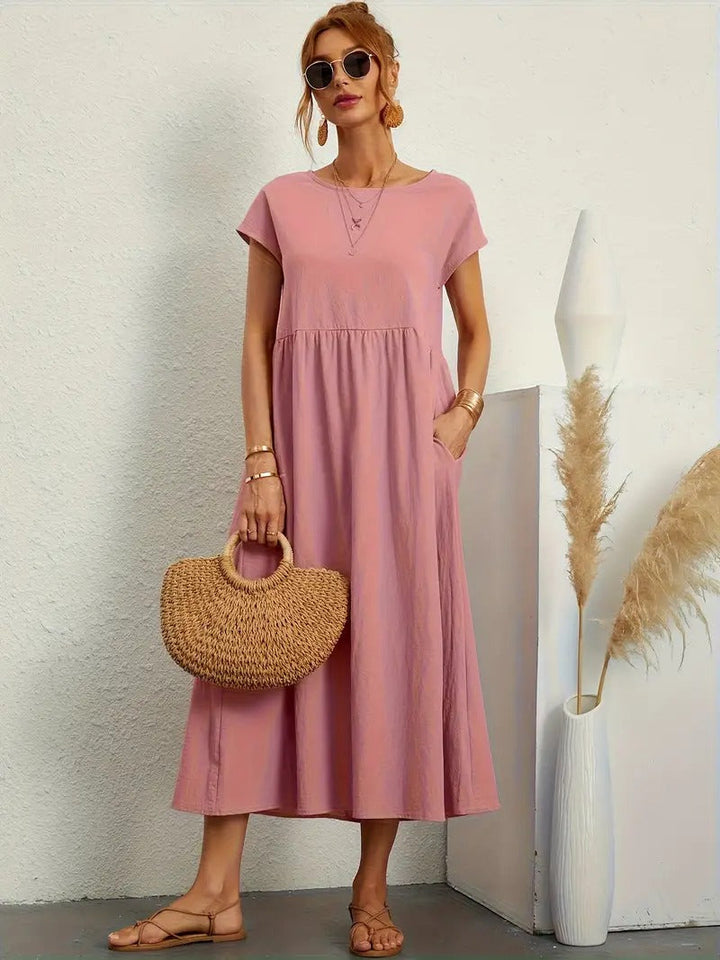 Levoire | Pantalon Élégant Poches Pratiques Rosa